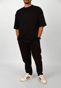 MEN - Black Oversized Sleeve T-shirt